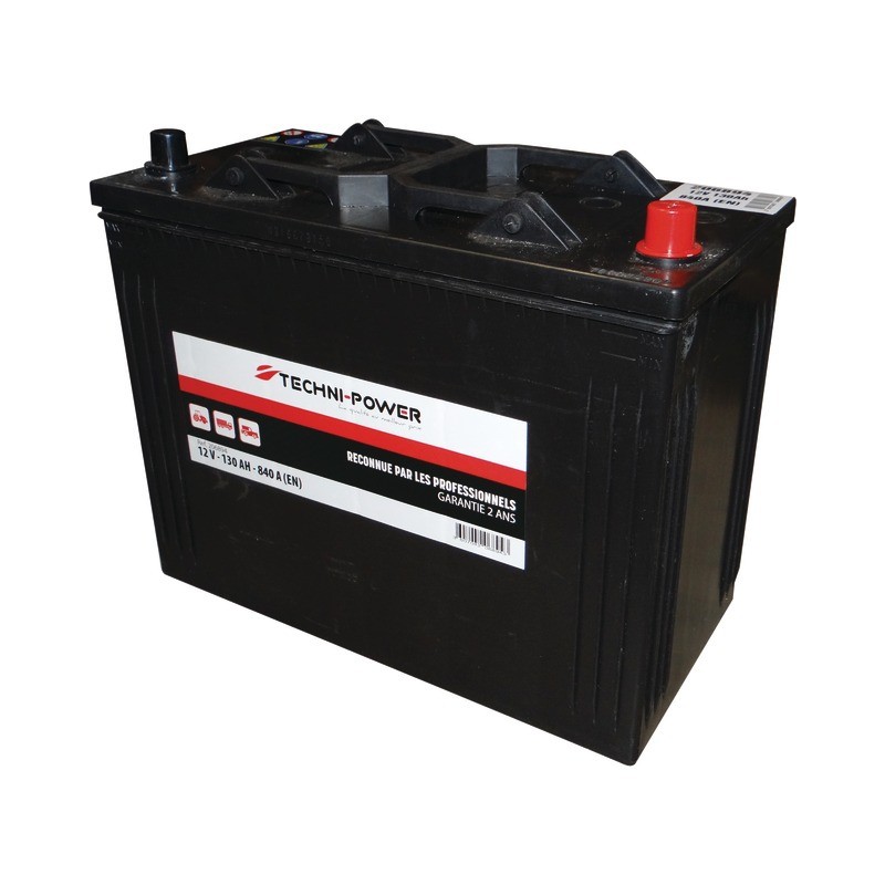 BATTERIE 12V-130AH/840A + A DROITE TECHNI-POWER