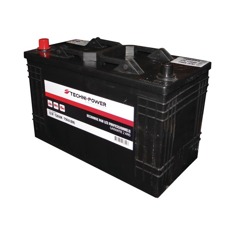 BATTERIE 12V-120AH/750A + A GAUCHE TECHNI-POWER