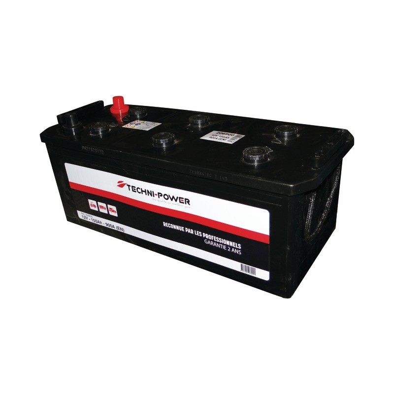 BATTERIE 12V-170AH/950A + A GAUCHE SUR LA LARGEUR TECHNI-POWER