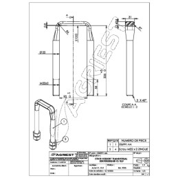 ETRIER RESSORT TRANSVERSAL 22X 92X230/50 CL10 ,9