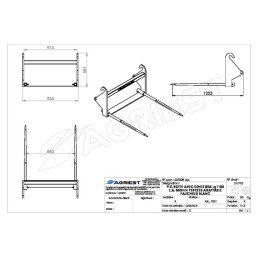 PIC'BAL FAUCHEUX BLANC AVEC 2 DENTS 36X1100 P PERCE