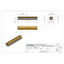 MISE A SOUDER HERSE 90X15X14