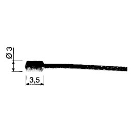 CABLE SOUPLE 19 BRINS EMBOUT 3 X 3,5