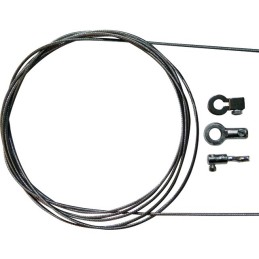 CABLE Ø2,00MM X2,50M + 3 SERRES CABLES + 2 ŒILLETS