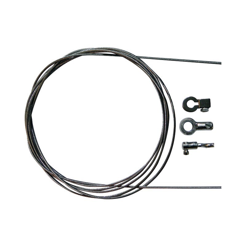 CABLE Ø2,00MM X2,50M + 3 SERRES CABLES + 2 ŒILLETS