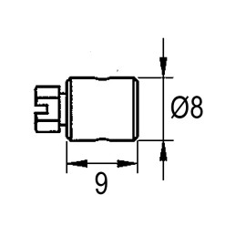 SERRE CABLE CYLINDRE PERCE Ø 2,8MM LE SACHET DE 10