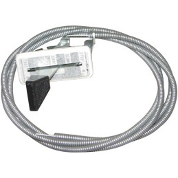 MANETTE GAZ METAL AVEC CABLE 1,35 M