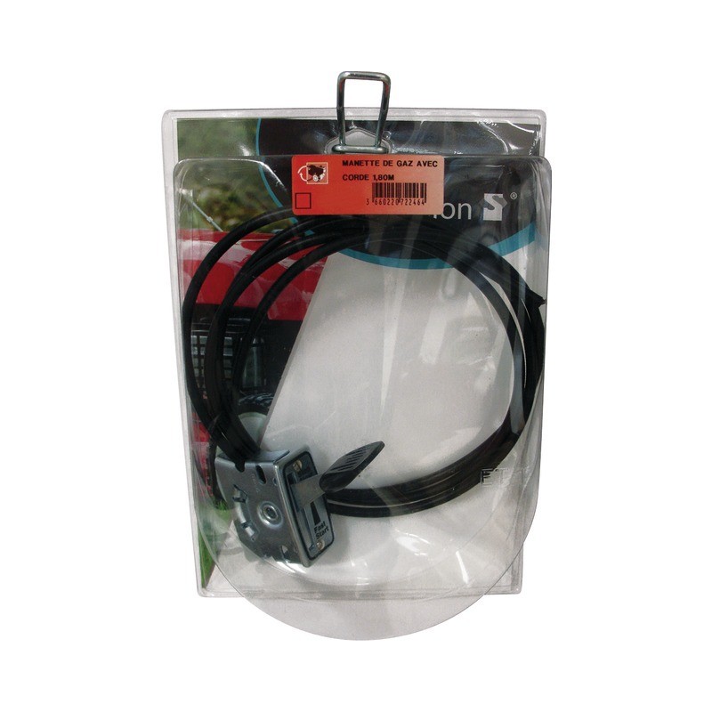 MANETTE GAZ UNIVERSELLE AVEC CORDE X 1,80M