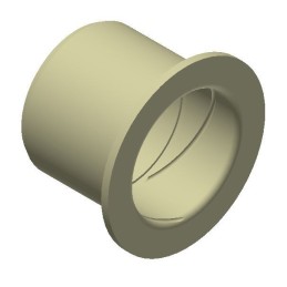 BAGUE EPAULEE Ø INT 60 EXT 70 CERCLE Ø 92 LG 64