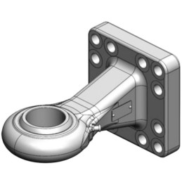 ANNEAU FIXE A BOULONNER 160X160 Ø71 ROTULE CV ULE