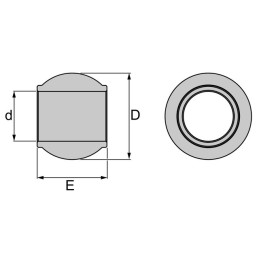 ROTULE SUPERIEURE CATEGORIE 4 45X78 LG 63MM