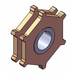 NOIX 12X36 6 EMP MECANO ETROITE Ø 45RC10