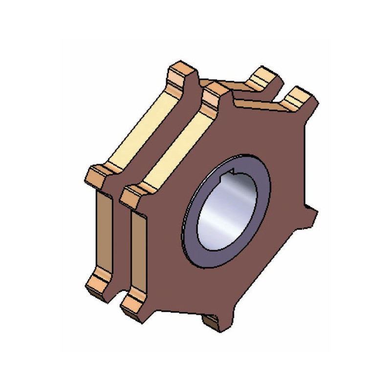 NOIX 12X36 6 EMP MECANO ETROITE Ø 45RC10