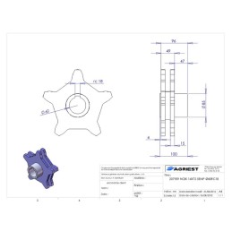 NOIX 14X72 5 EMP OXYCOUPEE Ø 60RC18 HT 100