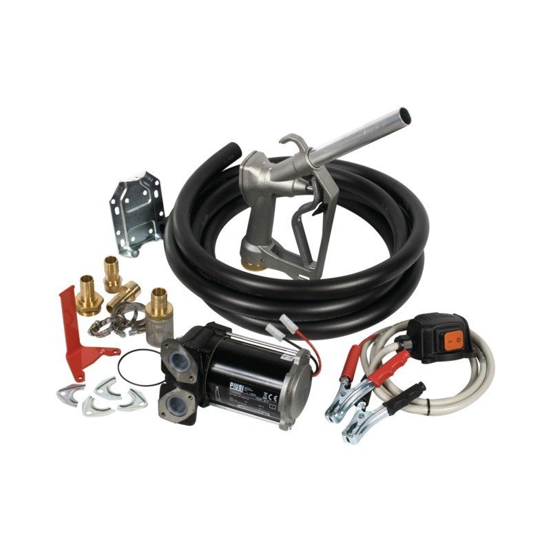 KIT POMPE TRANSFERT GASOIL PORTABLE 50L/MN 24V PIUSI