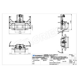 GRIFFE BALL HYDRAU 6 DTS MANITOU FLEX+COUPLE+ +LIMIT+CLAPET