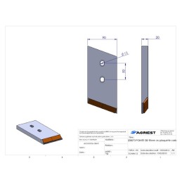 POINTE ADAPTABLE GBCARBURE DROITE LG 90mm