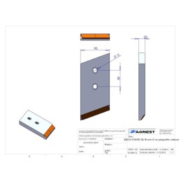 POINTE ADAPTABLE GBCARBURE GAUCHE LG 90mm