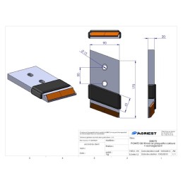POINTE ADAPTABLE GB CARBURE DROITE LG 90mm RE CHAR