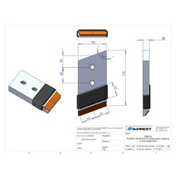 POINTE ADAPTABLE GB CARBURE GAUCHE LG 90mm RE CHAR