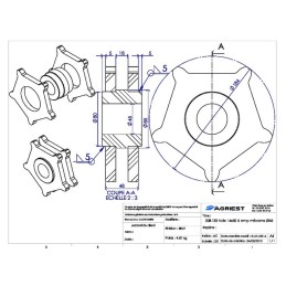 NOIX 14X50 5 EMP MECANO Ø 45