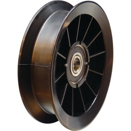 POULIE A GORGE PLATE ALESAGE 12,7MM Ø EXTERIEUR 100MM