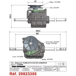 BOITIER DE TRACTION POUR CASTEL GARDEN (81003078/0)