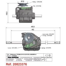 BOITIER DE TRACTION POUR CASTEL GARDEN (81003091/0)