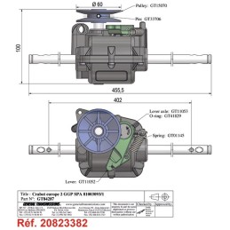 BOITIER DE TRACTION POUR CASTEL GARDEN (81003093/1)