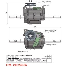 BOITIER DE TRACTION POUR CASTEL GARDEN (81003095/0)