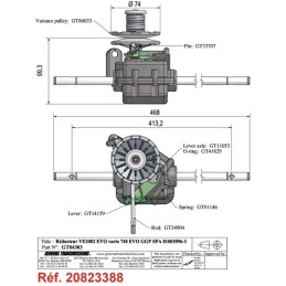 BOITIER DE TRACTION POUR CASTEL GARDEN (81003096/3)