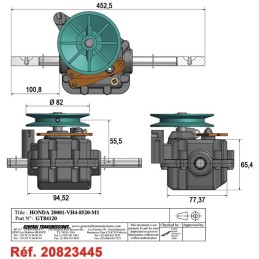 BOITIER DE TRACTION POUR HONDA (20001VH4852)