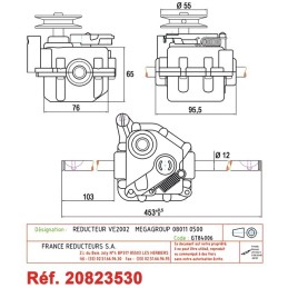 BOITIER DE TRACTION POUR MEGAGROUP (080110500)