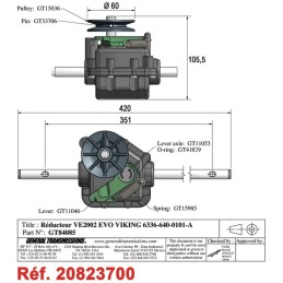 BOITIER DE TRACTION POUR VIKING (6336-640-0101-A)