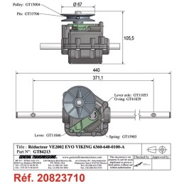 BOITIER DE TRACTION POUR VIKING (6360-640-0100-A)