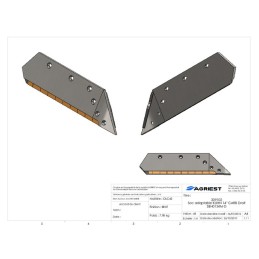 SOC ADAPTABLE KUHN 14" CARB DROIT 622134D