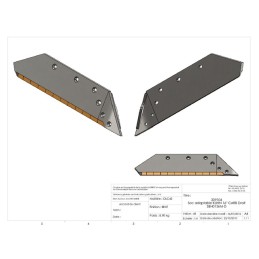 SOC ADAPTABLE KUHN 16" CARB DROIT 622212D