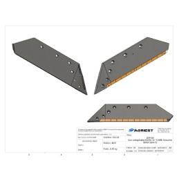 SOC ADAPTABLE KUHN 16" CARB GAUCHE 622213G