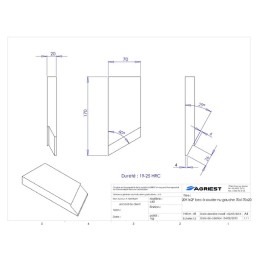 BEC A SOUDER 170X70X20 GAUCHECARB