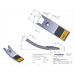 BEC DE DECHAUMAGE 260X80X18 B CARB Horsch 340 0.60.850 rechar