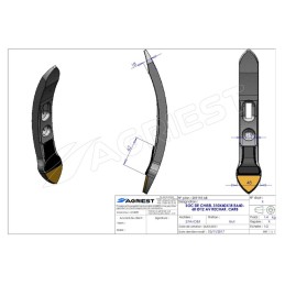 SOC DE CHISEL 310X40X18 EA40-60 Ø12 AV RECHAR R. CARB
