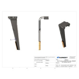 DENT HERSE ADAPTABLE SULKY 980309 (F) 2 PLAQ. CARB G