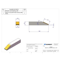 EMBOUT A SOUDER 32X32 LG 180