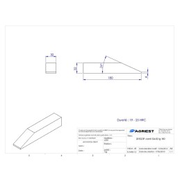 EMBOUT A SOUDER 32X32 LG 180
