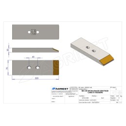 BEC DE DECHAUMAGE 220X70X20 CARB KV KK053090