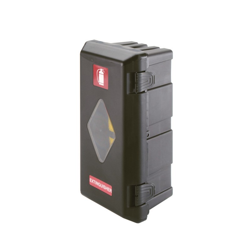 COFFRET PORTE EXTINCTEUR 6KG  ROUGE+FENETRE 3 10X610X250