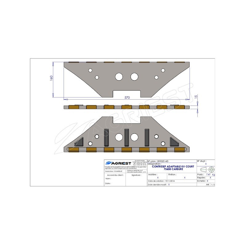 CONTRESEP ADAPTABLE KV COURT 73608 CARBURE