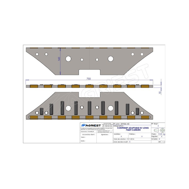 CONTRESEP ADAPTABLE KV LONG 73609 CARBURE