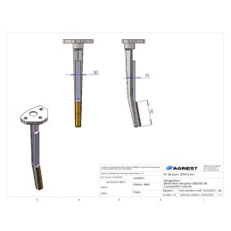 DENT HERSE ADAPTABLE AMAZONE 6302100 (AR) 2 P PLAQ. CARB