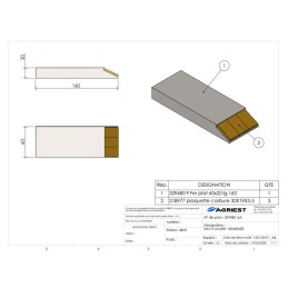 BEC A SOUDER 160X60X20 CARB